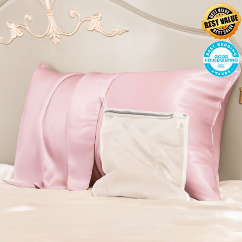 Best Value 23mm Mulberry Silk Pillowcase With Zipper With Laundry Bag