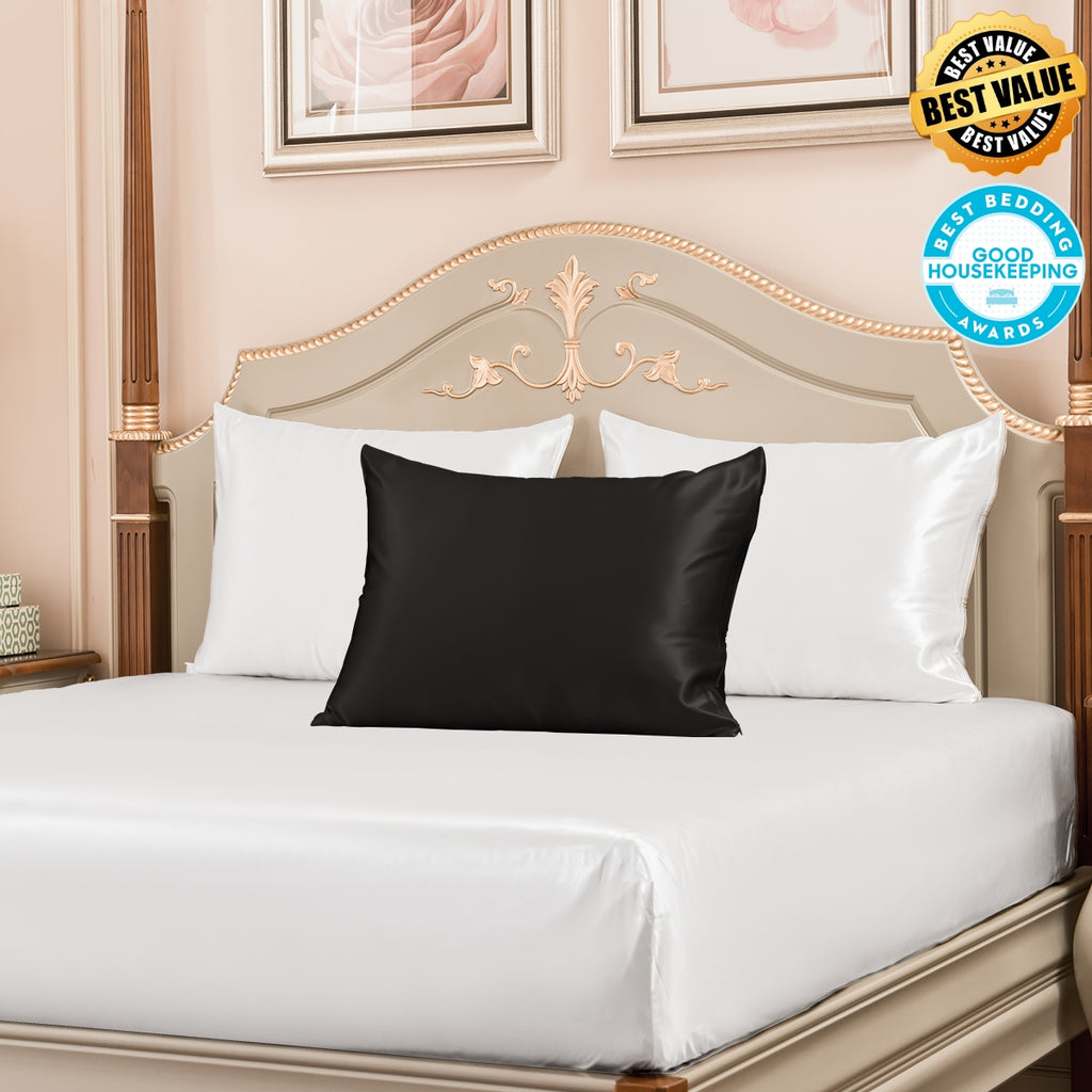 Best Value 23mm Mulberry Silk Pillowcases 3 Pack Mixed Colors