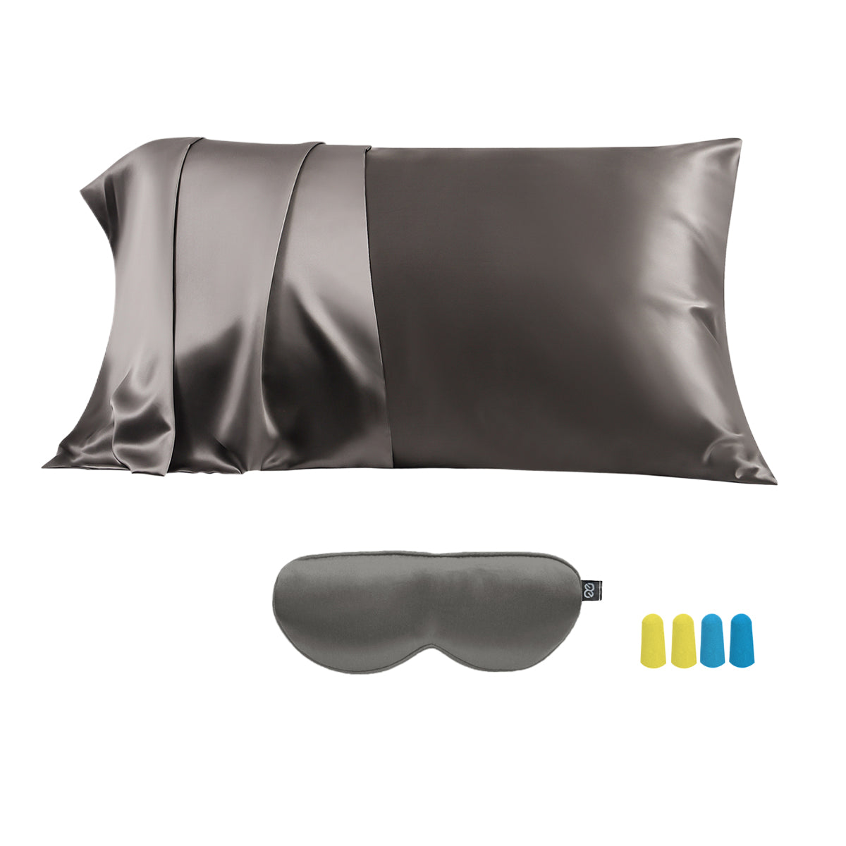 23mm 6A+Zipper Silk Pillowcase With Eye Mask - promeedsilk