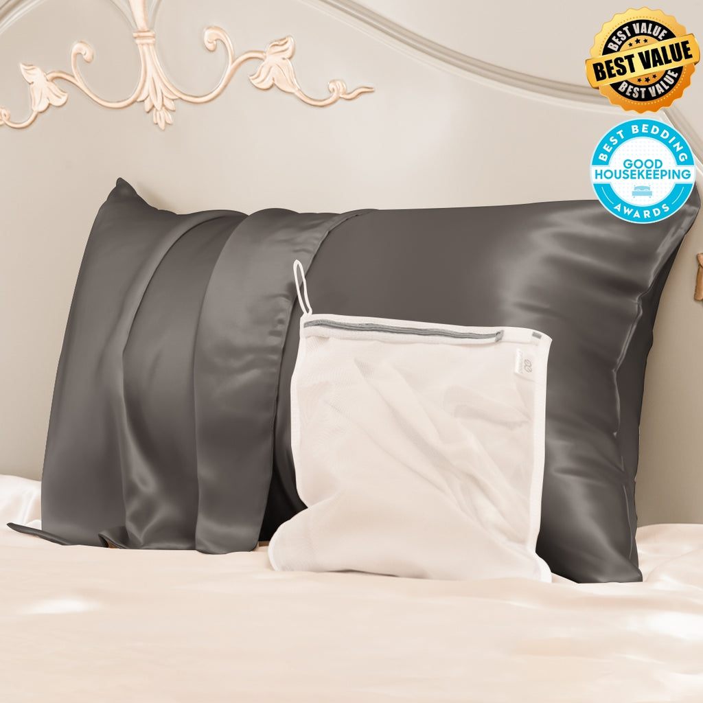 Best Value 23mm Mulberry Silk Pillowcase With Zipper With Laundry Bag