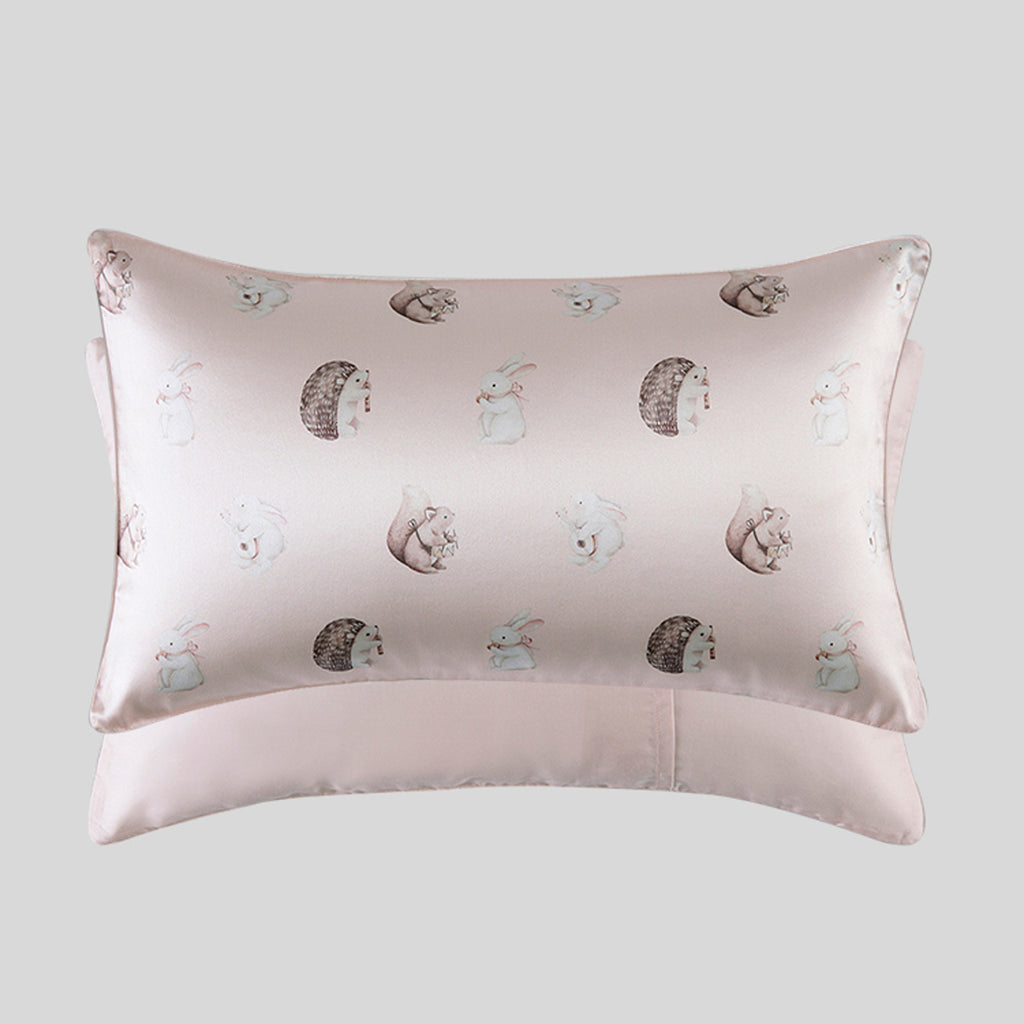 Printed Silk Pillowcase With Pillow Crib | Toddler