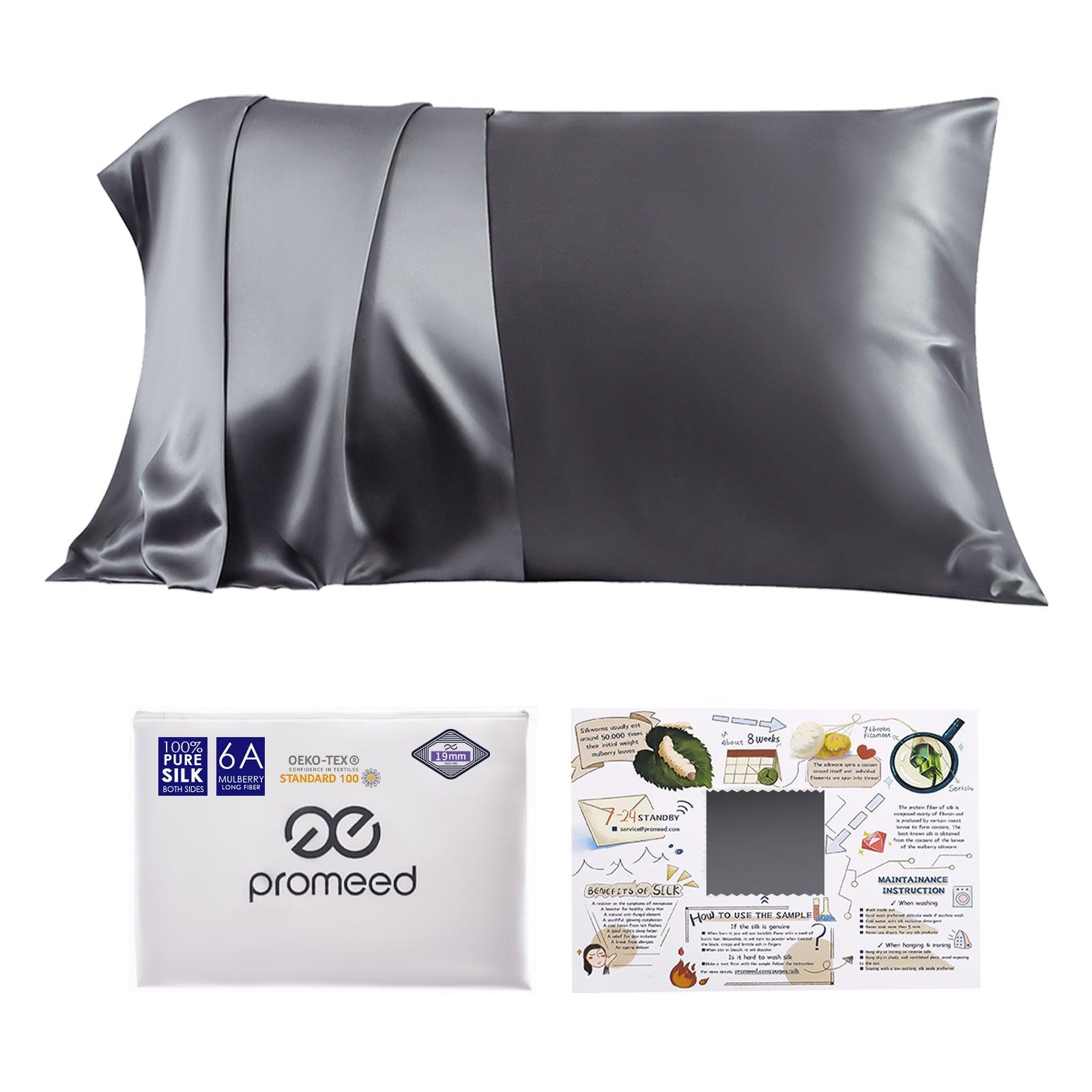 19mm 6A Silk Pillowcase With Zipper - promeedsilk