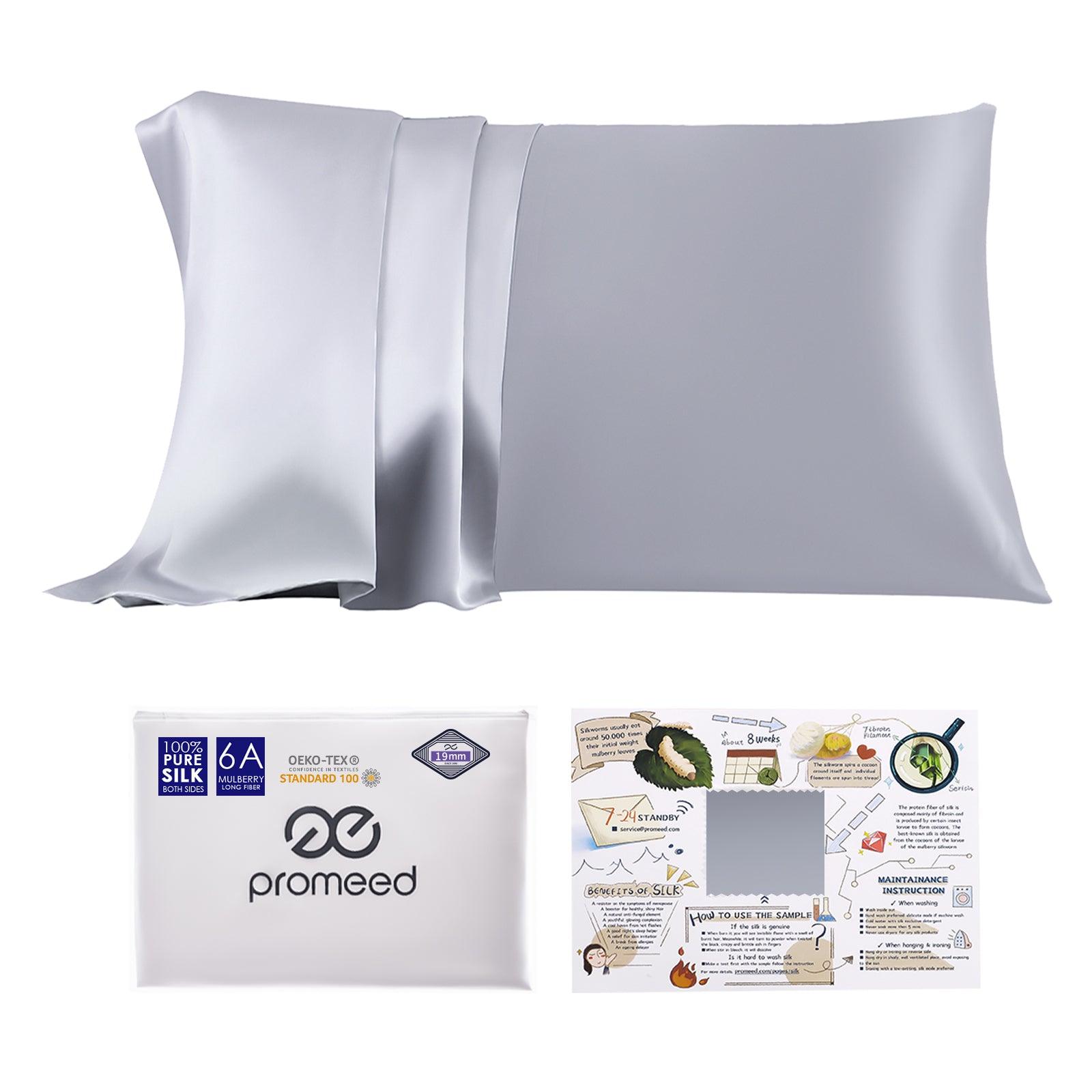 19mm 6A Silk Pillowcase With Zipper - promeedsilk