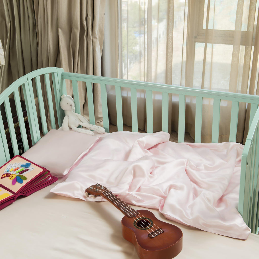 22mm 6A Silk Crib Duvet Cover Set 2pcs Crib | Toddler - promeedsilk