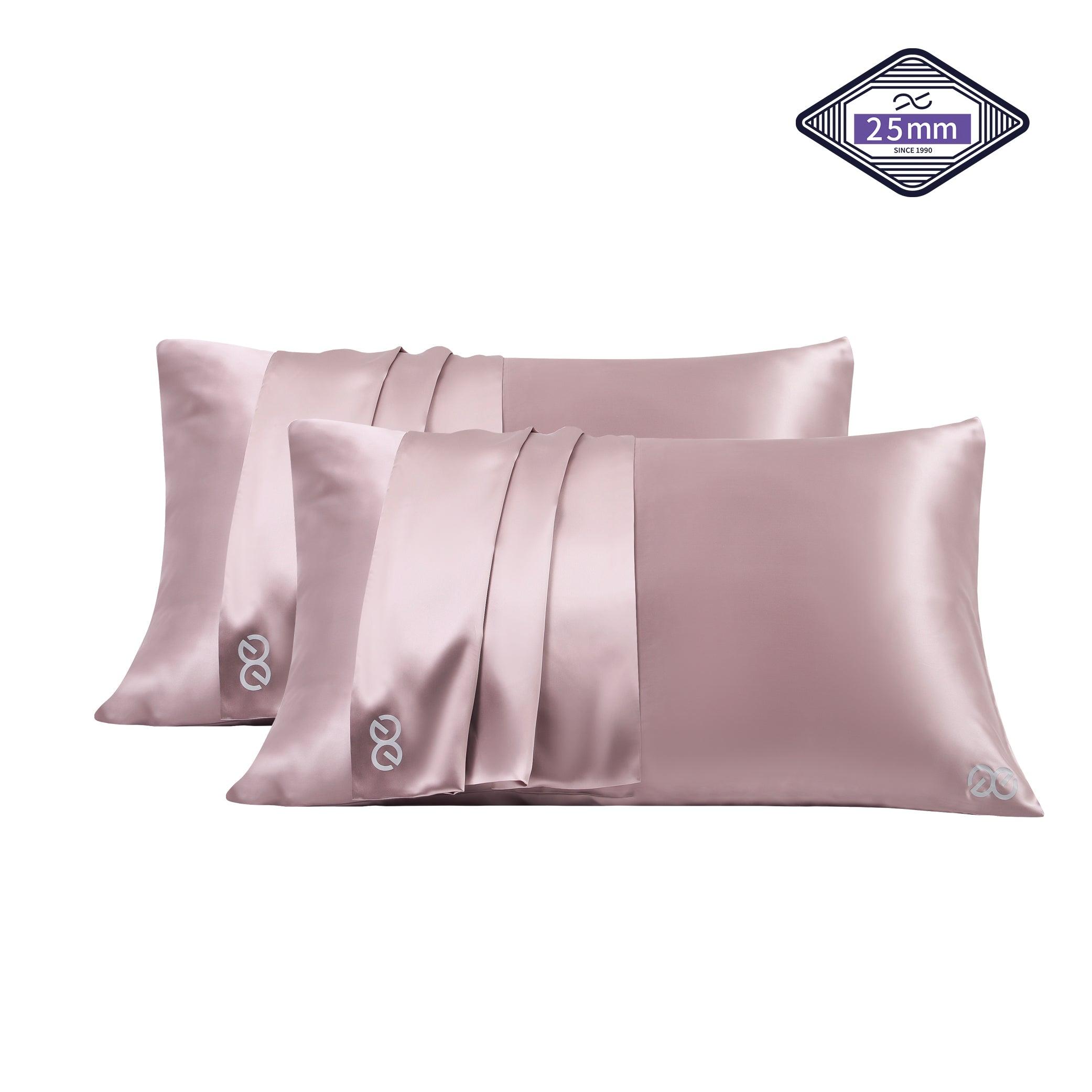 25mm 6A+ Silk Pillowcase With Zipper 2 Pack - promeedsilk