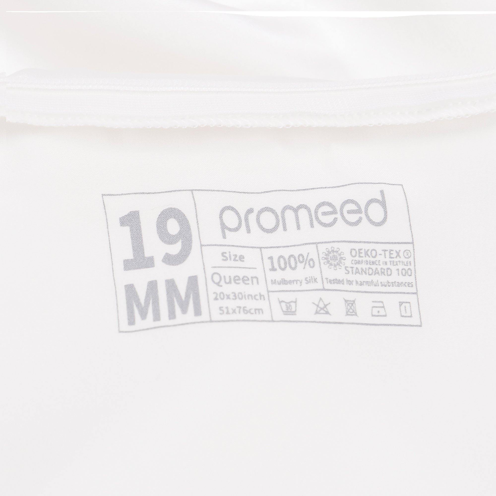 19mm Mulberry Silk Pillowcase with Zipper - promeedsilk