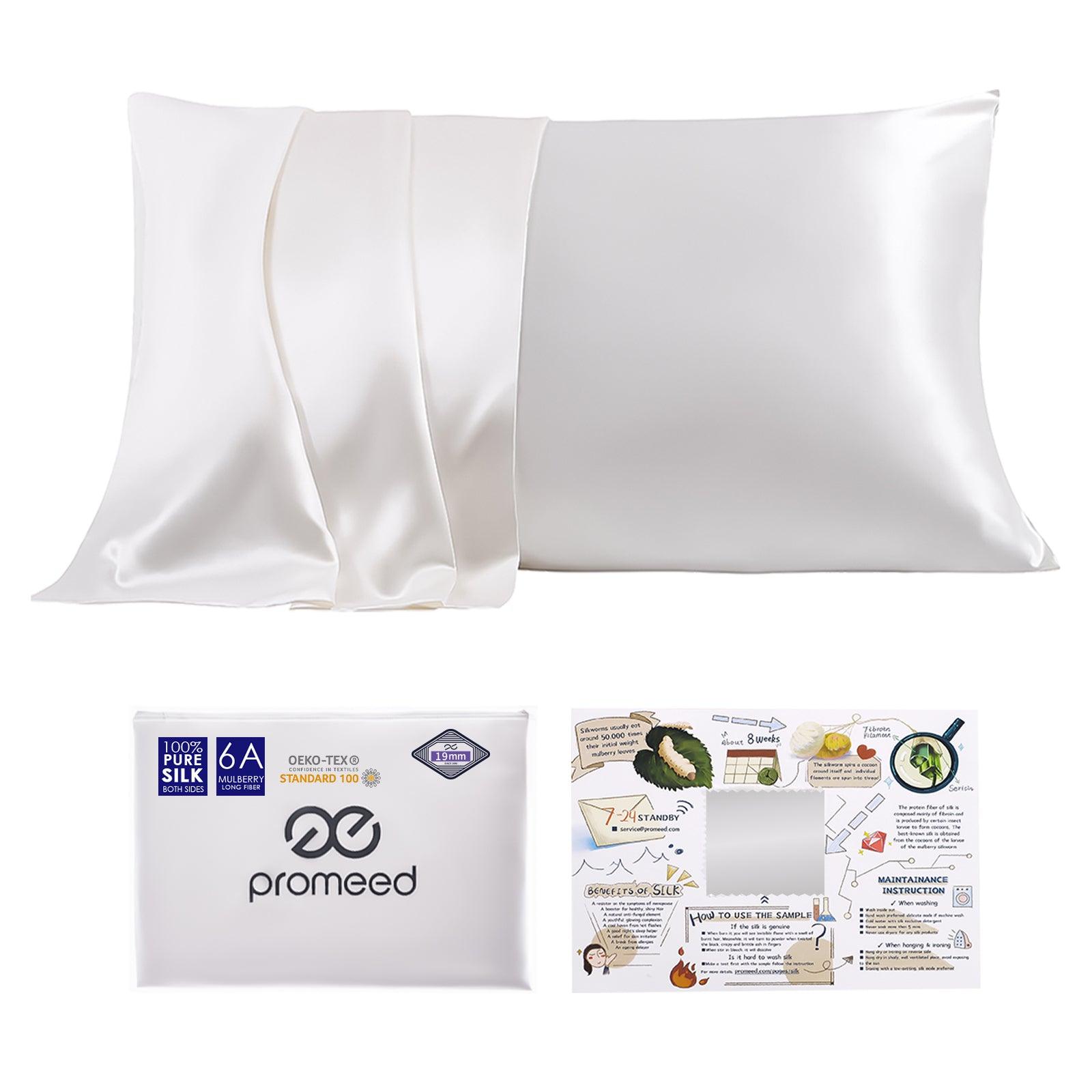 19mm 6A Silk Pillowcase With Zipper - promeedsilk