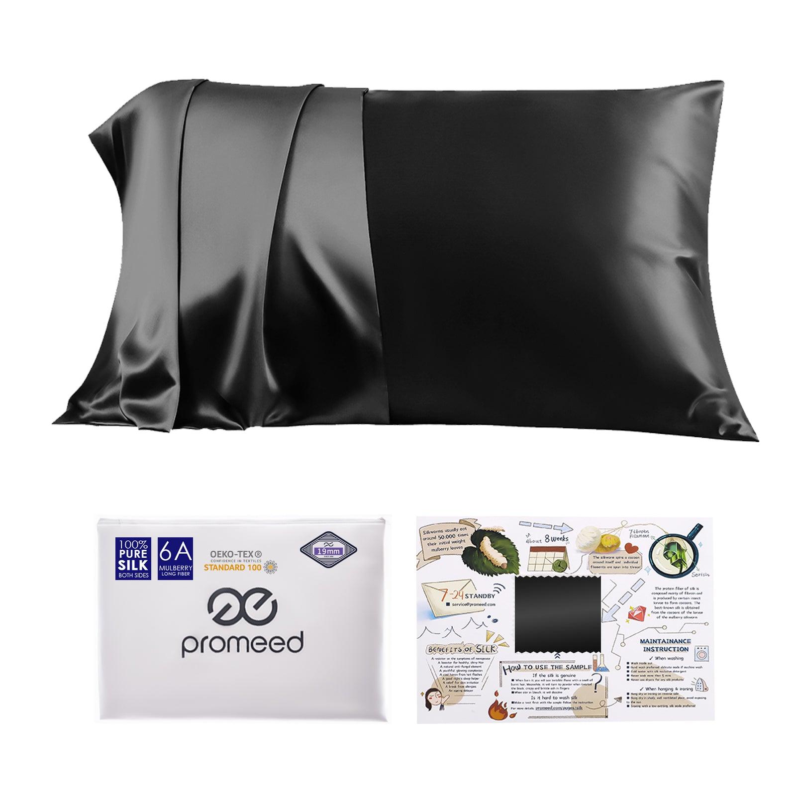 19mm 6A Silk Pillowcase With Zipper - promeedsilk