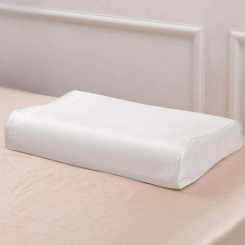 23mm 6A+ Silk Zipper Pillowcase For Cervical Memory Foam Pillow - promeedsilk