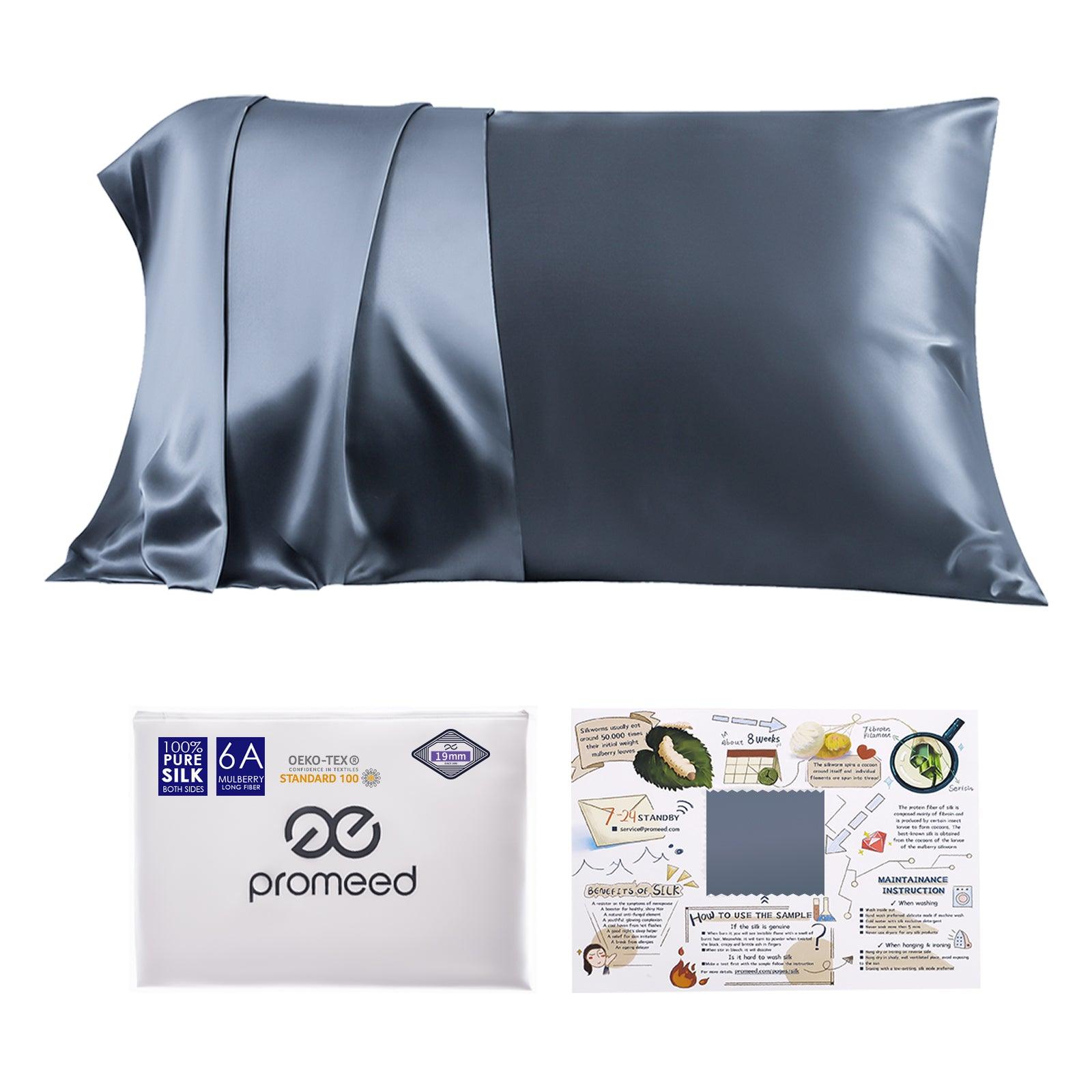 19mm 6A Silk Pillowcase With Zipper - promeedsilk