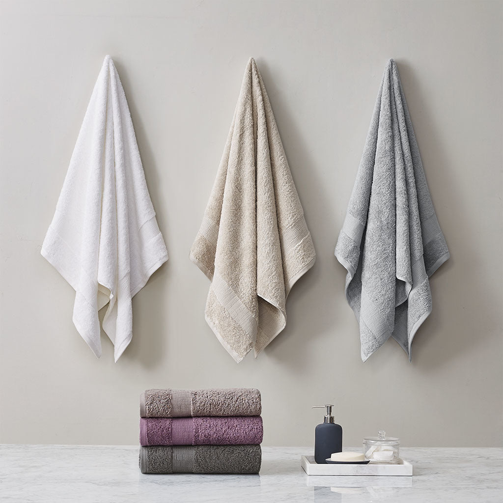 Purple 100% Egyptian Cotton Towel Set - 6 Pcs