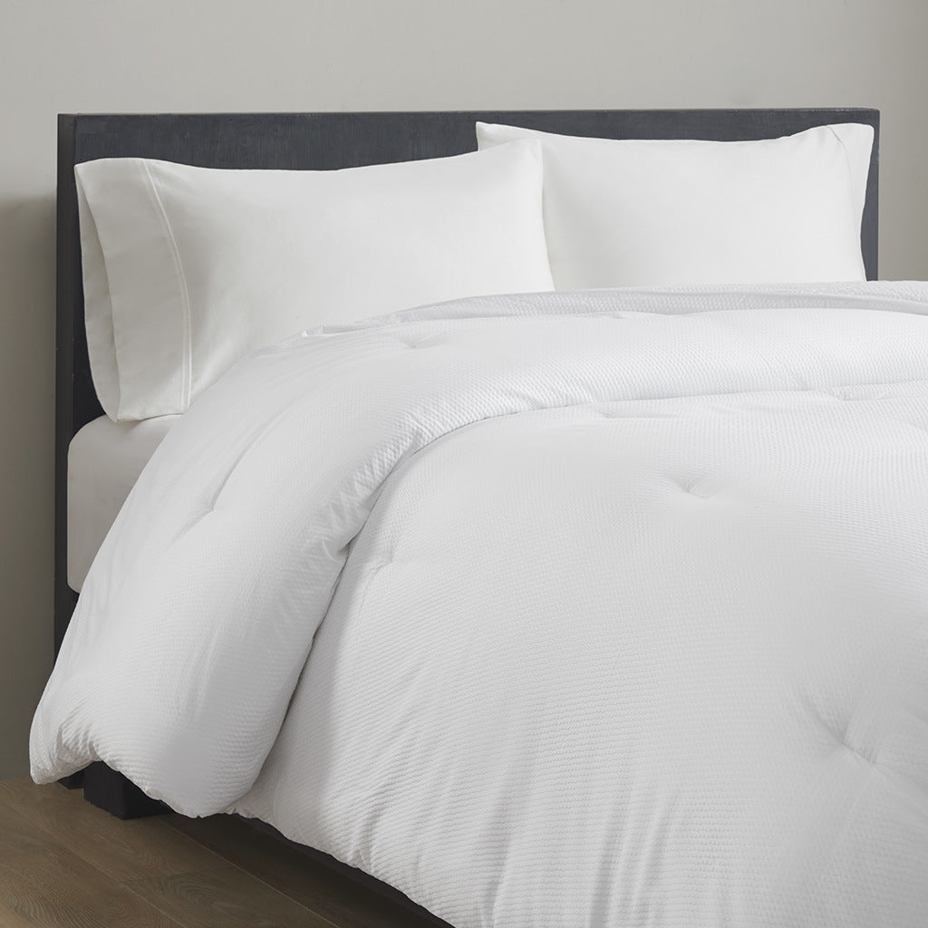 White Oversized Down Alternative Comforter - 104"W x 94"L - promeedsilk