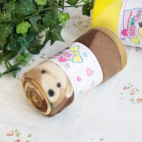 Korean Coral Fleece Mini Baby Throw Blanket -Teddy Bear - Brown - 27.6"W x 38.6"L - promeedsilk