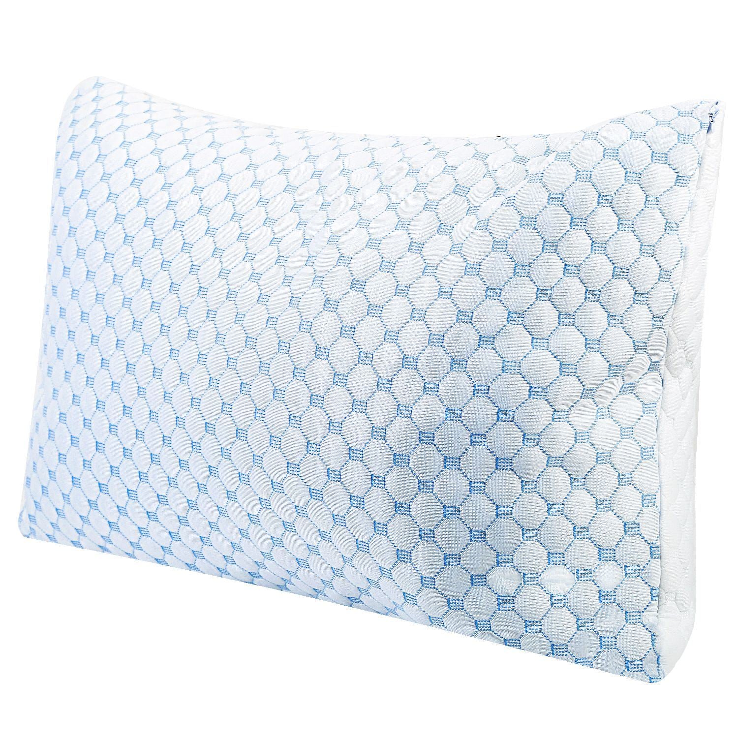 Cooling Ventilated Soft Memory Foam Pillow - 2Pcs - promeedsilk