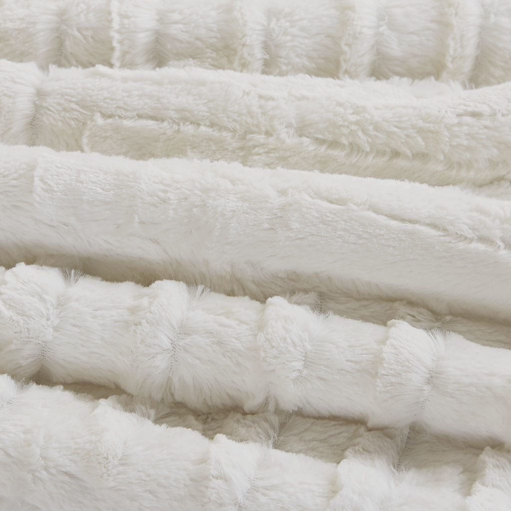 Fur Down Alternative Comforter Mini Set - 63"Wx86"L - promeedsilk