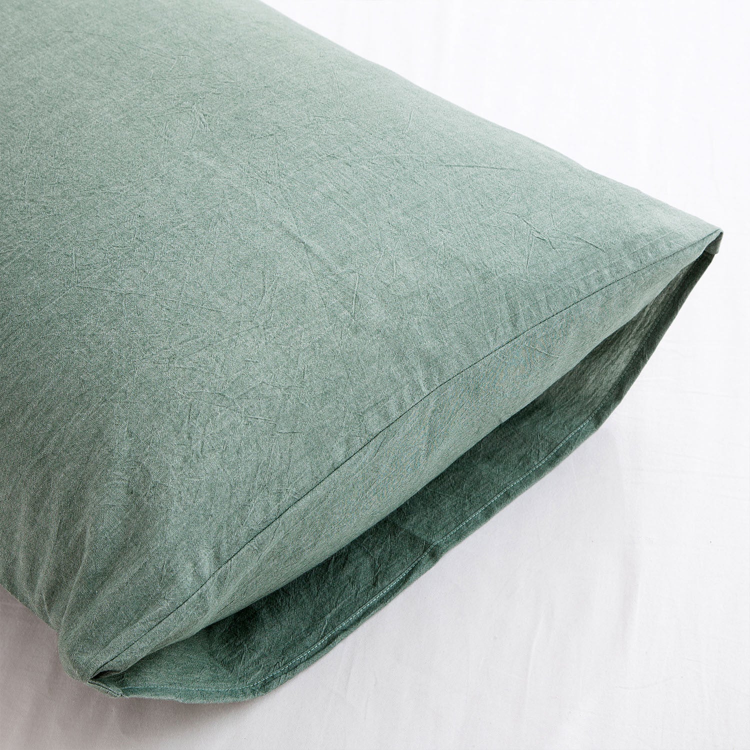 100% Washed Cotton Duvet Cover Set (No Comforter)
