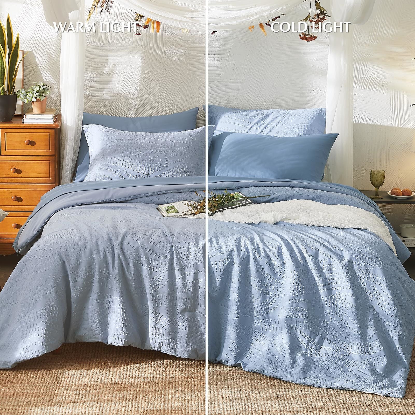 Blue Comforter Set - 7PCS