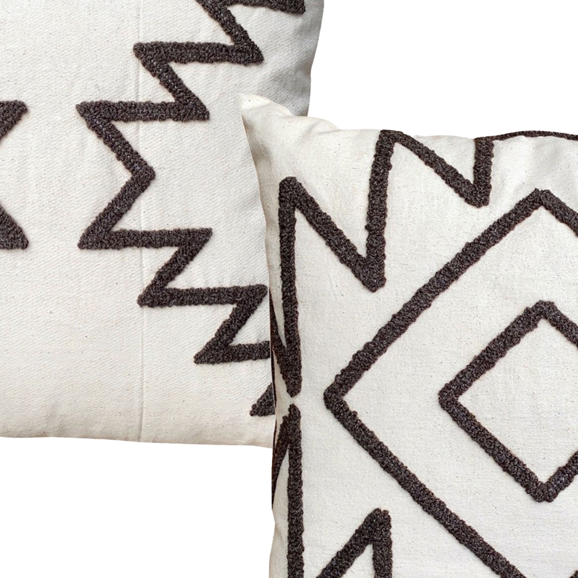 Modern Geometric Aztec Square Throw Pillow Set - 2 PCS - promeedsilk