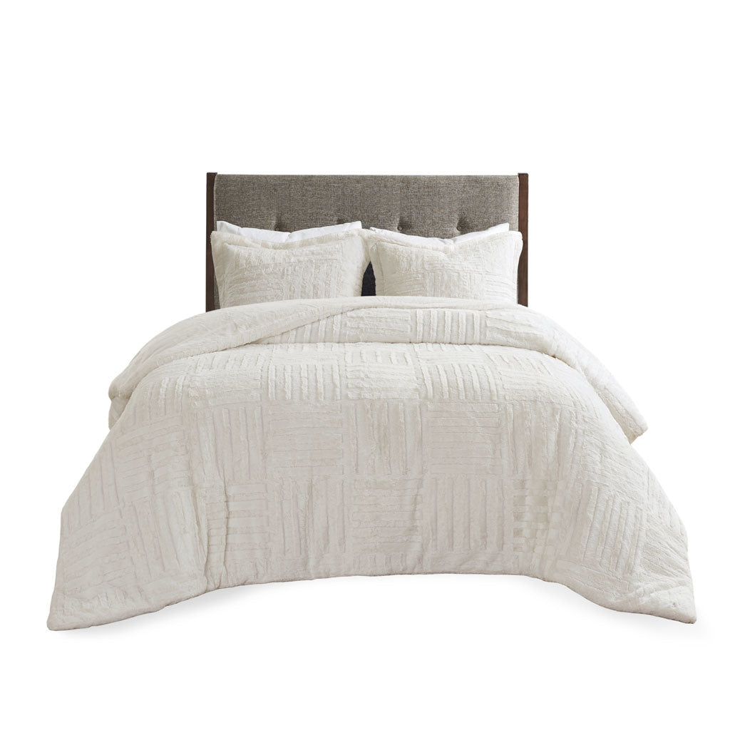 Fur Down Alternative Comforter Mini Set - 63"Wx86"L - promeedsilk