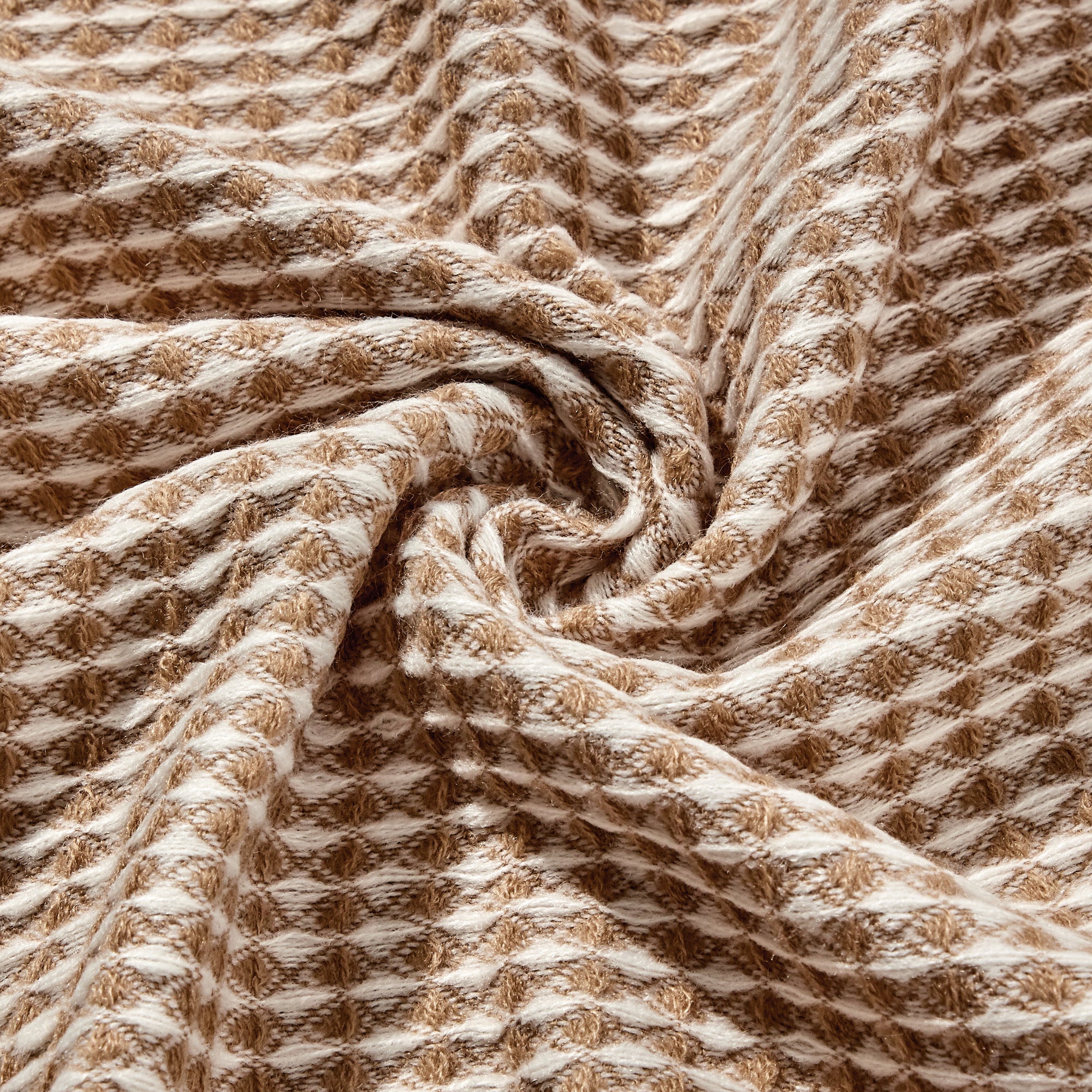 Khaki Sofa Throw - 50"Wx60"L - promeedsilk