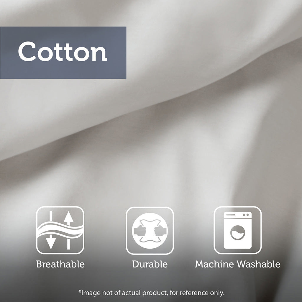 Blue Oversized Cotton Comforter Set - 6PCS