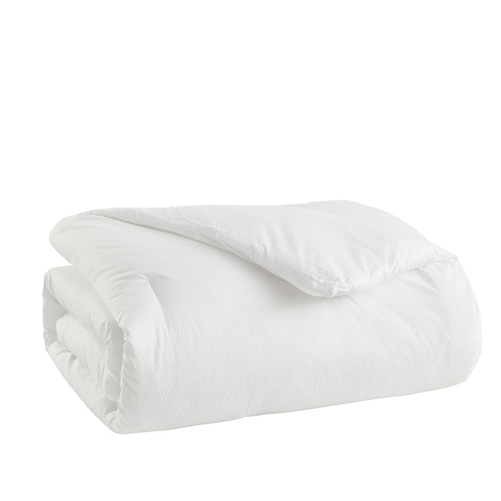 White Oversized Down Alternative Comforter - 104"W x 94"L - promeedsilk