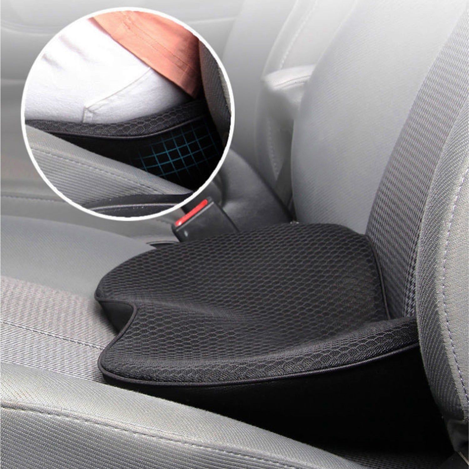 Chair Seat Cushion Car Memory Foam Pad Automatic Seat Riser Chair Pillow with Removable Cover for Relief Lower Back Tailbone Coccyx