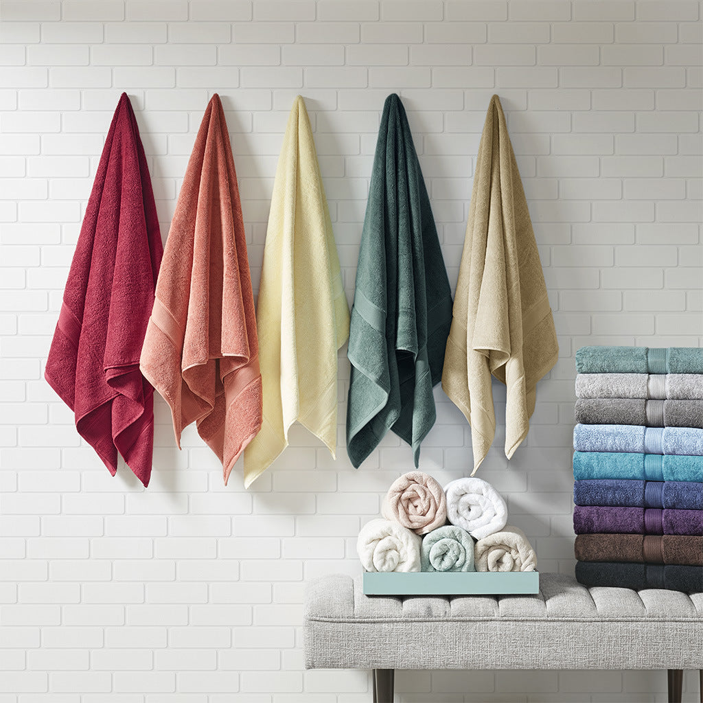 100% Cotton Antimicrobial Towel Set 8 Pcs - promeedsilk