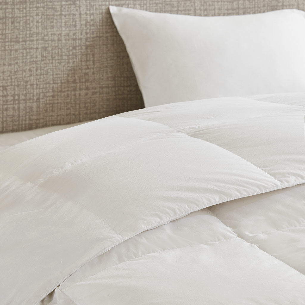 White Oversized 100% Cotton Down Comforter - 108"Wx96"L - promeedsilk