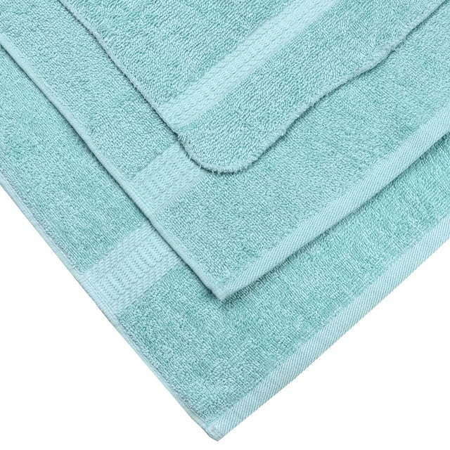 Basic Solid Bath Towel Set - 18 Pcs - promeedsilk