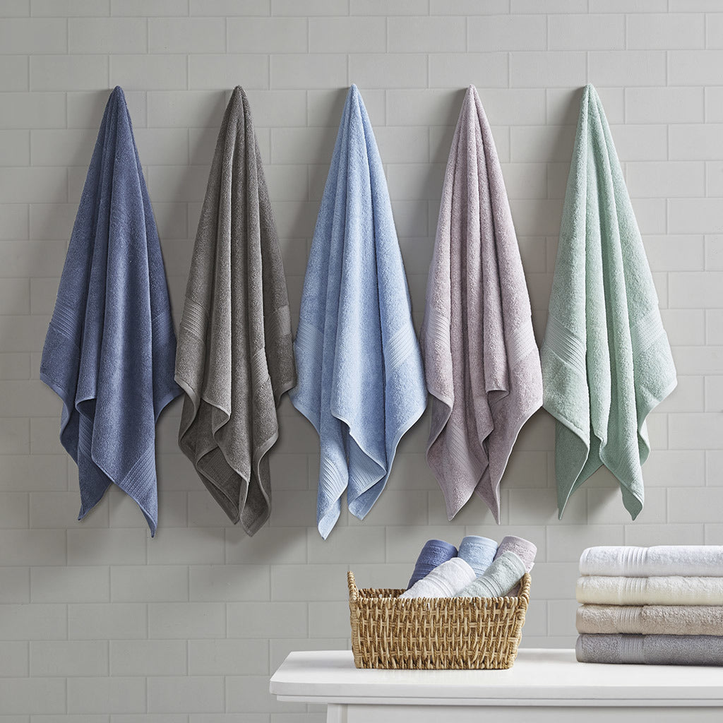 Grey Organic Cotton Towel Set - 6 Pcs - promeedsilk