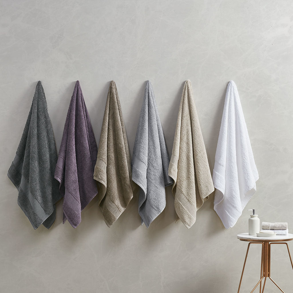 Purple 100% Egyptian Cotton Towel Set - 6 Pcs - promeedsilk