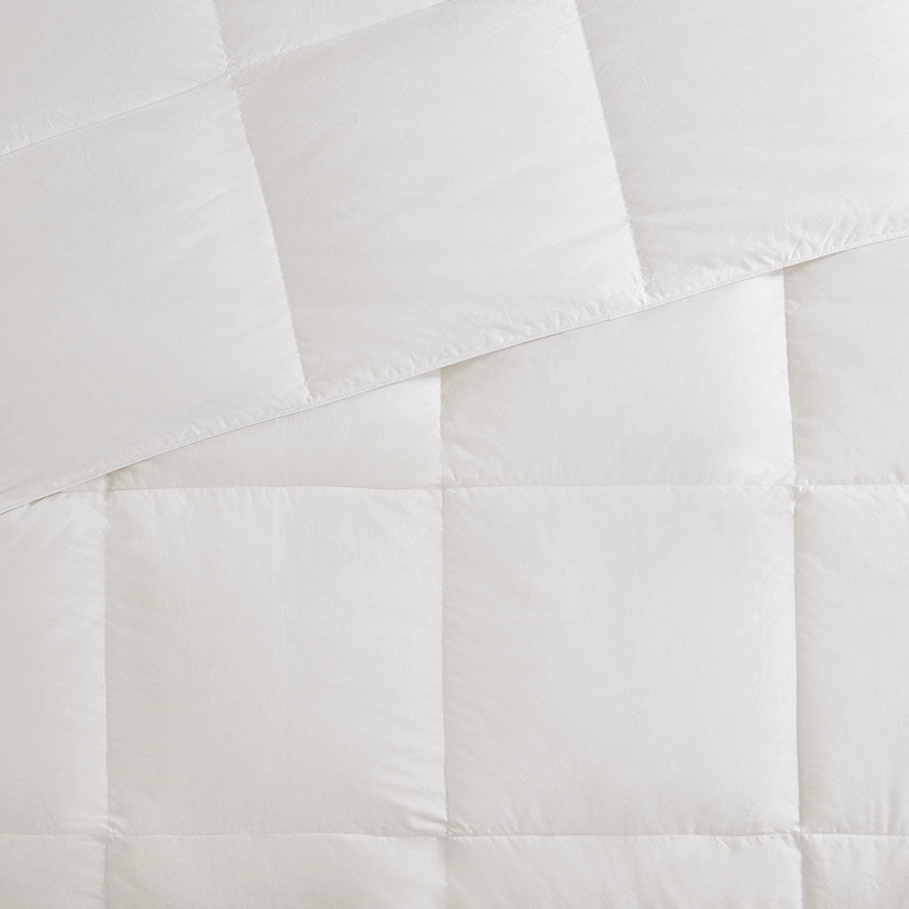 White Oversized 100% Cotton Down Comforter - 108"Wx96"L