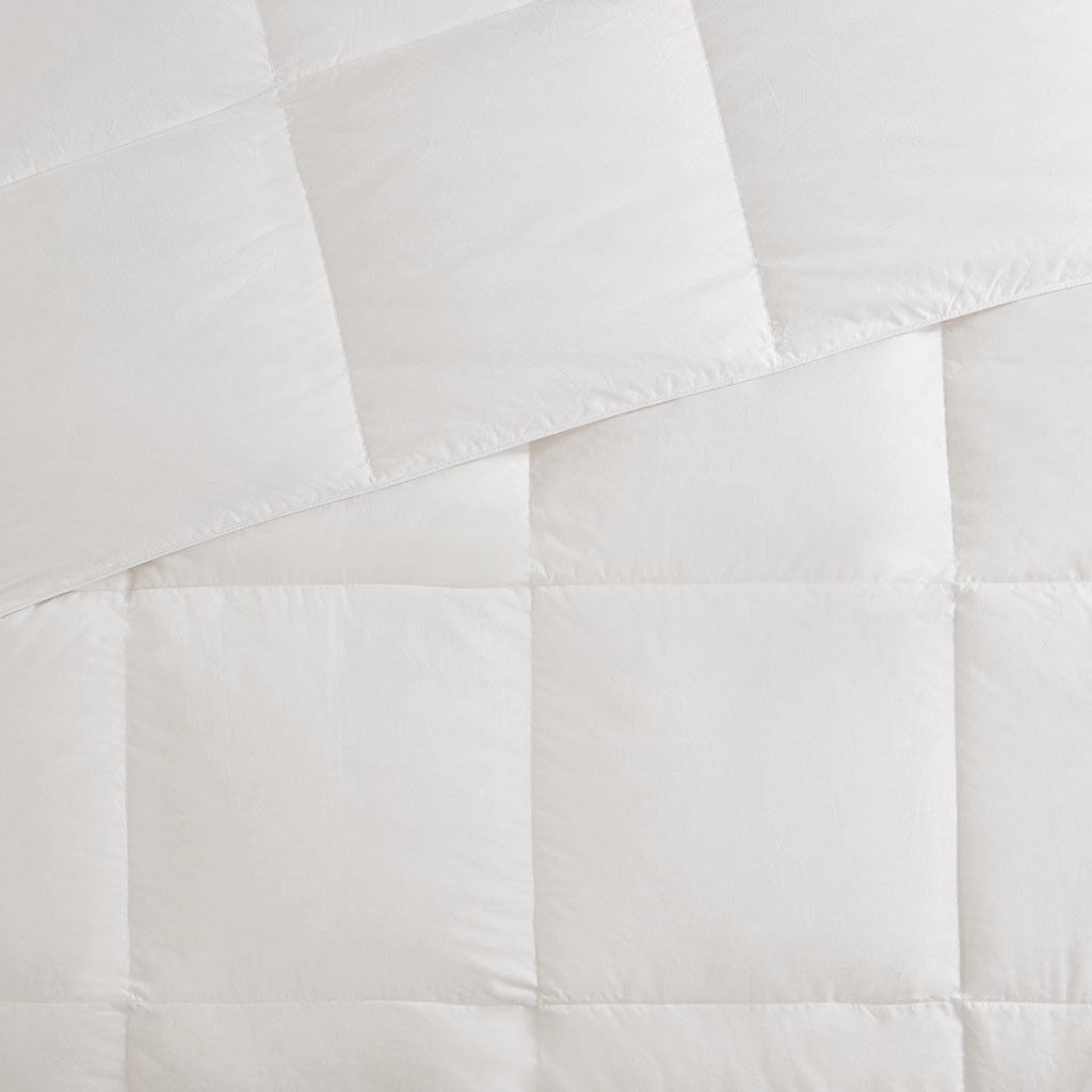 White Oversized 100% Cotton Down Comforter - 108"Wx96"L - promeedsilk