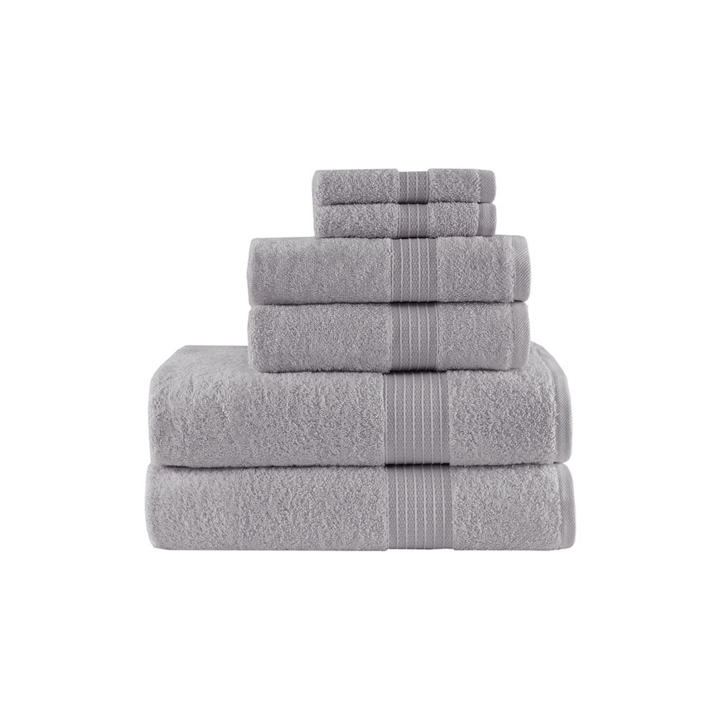 Grey Organic Cotton Towel Set - 6 Pcs - promeedsilk