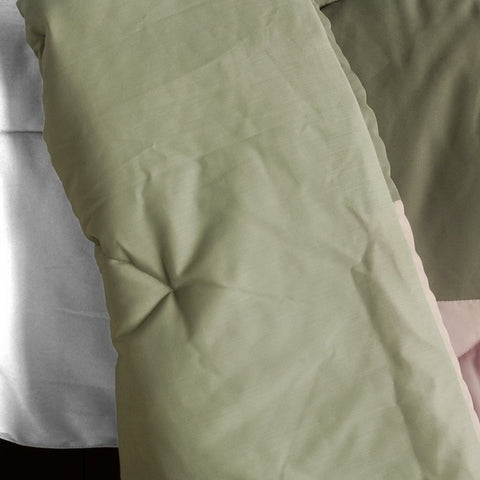 Pink Quilted Patchwork Down Alternative Comforter Set - 3PCS