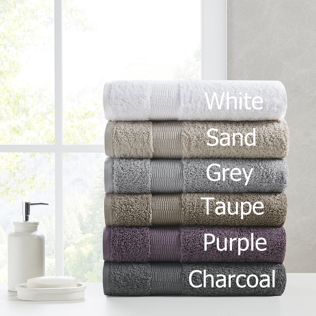 Purple 100% Egyptian Cotton Towel Set - 6 Pcs - promeedsilk