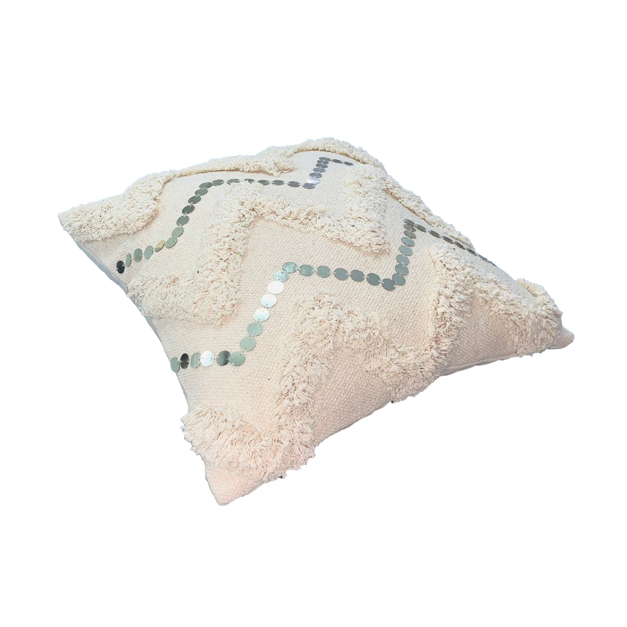 Blush Pink Patchwork Square Throw Pillow - promeedsilk