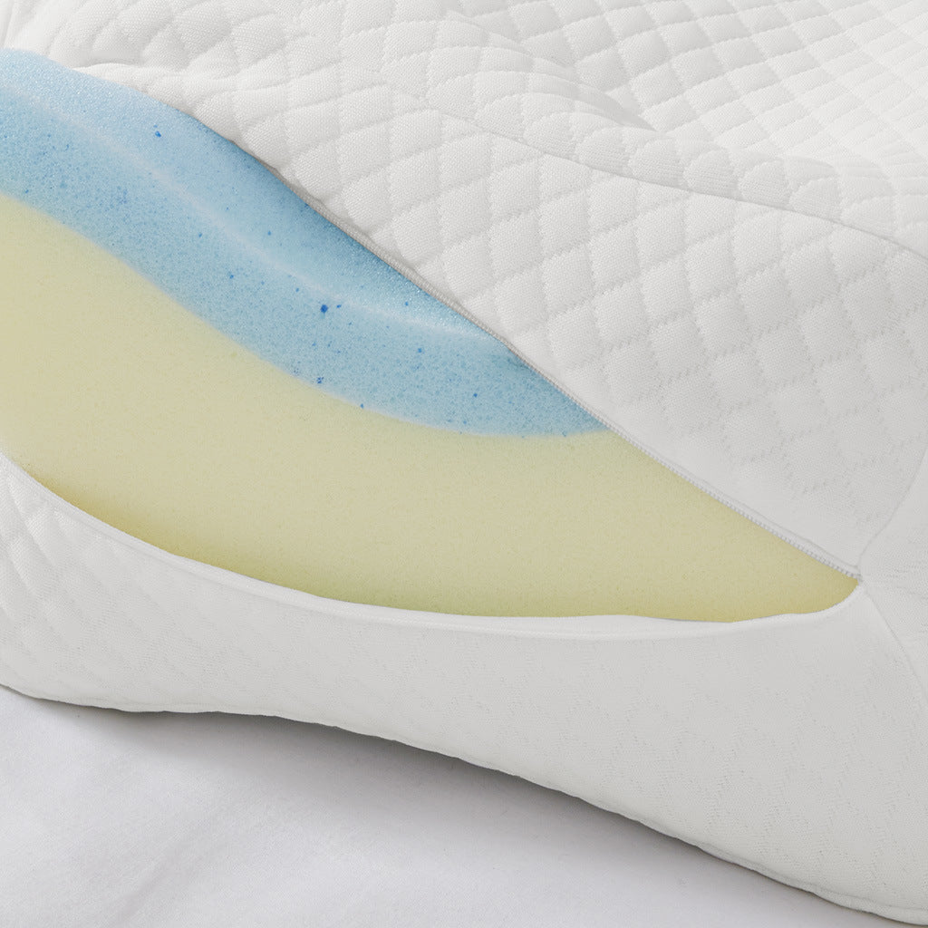 White Knee Memory Foam Pillow