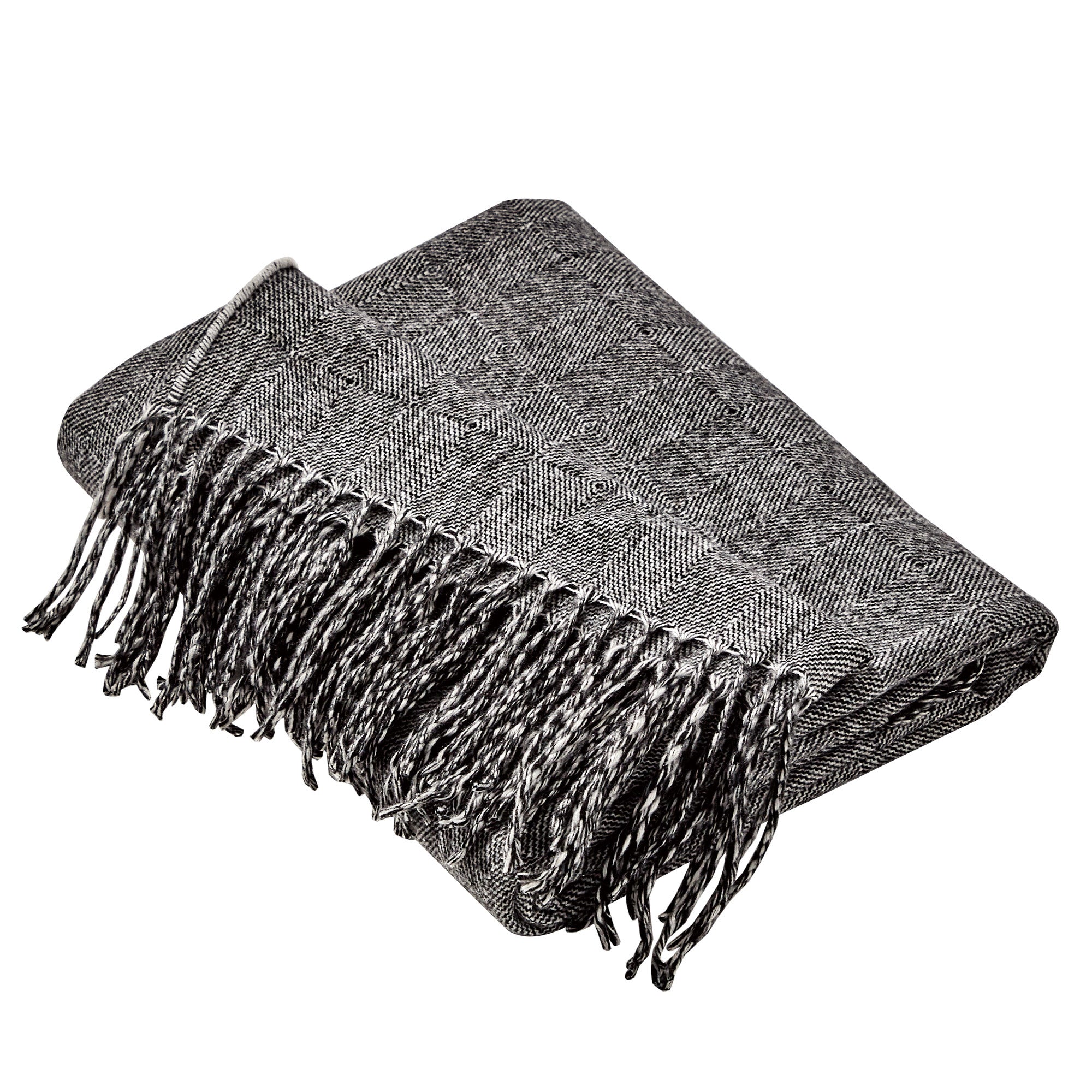 Grey Sofa Throw - 50"Wx60"L - promeedsilk