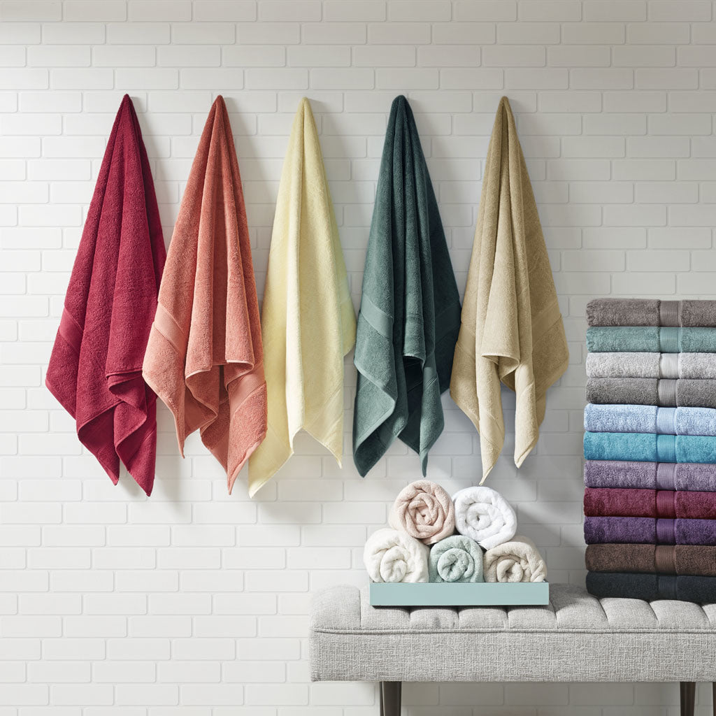 100% Cotton Antimicrobial Towel Set 8 Pcs - promeedsilk