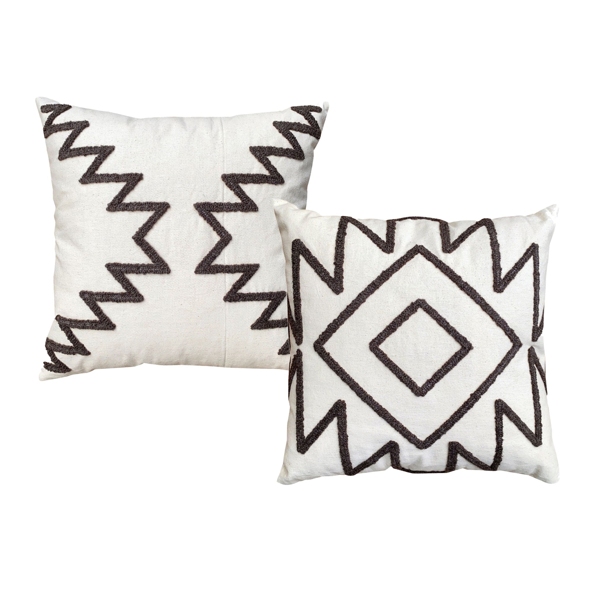 Modern Geometric Aztec Square Throw Pillow Set - 2 PCS - promeedsilk