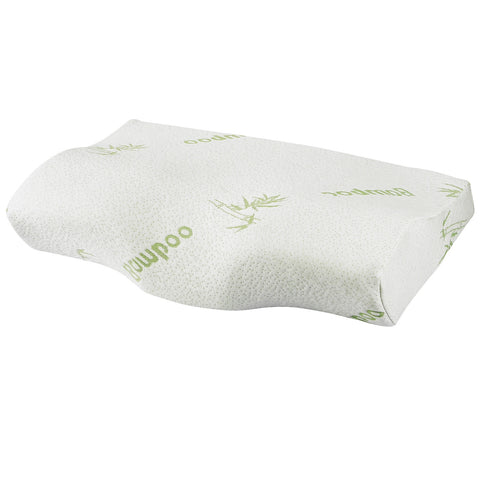 Bamboo Memory Foam Sleep Pillow Contoured Cervical Orthopedic Pillow Neck Support Breath Pillow - promeedsilk