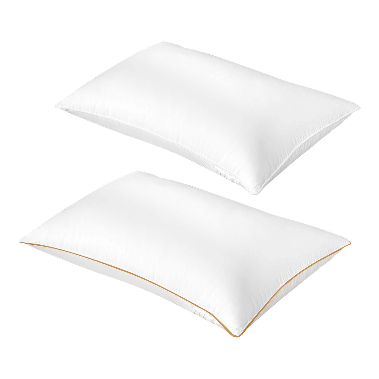 Luxury Goose Down Feather Bed Pillow - promeedsilk