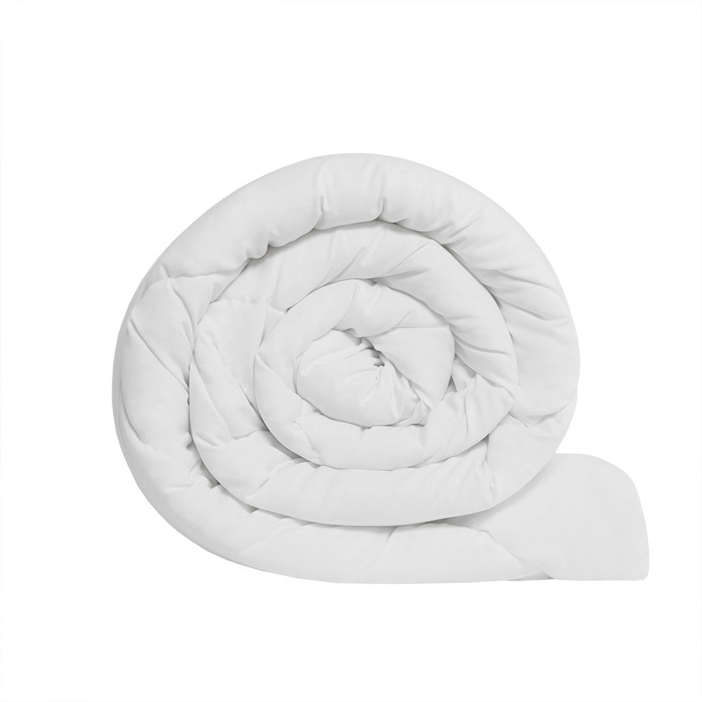 White Oversized Down Alt Comforter with Smart Temp Treatment - 90"W x 94"L - promeedsilk