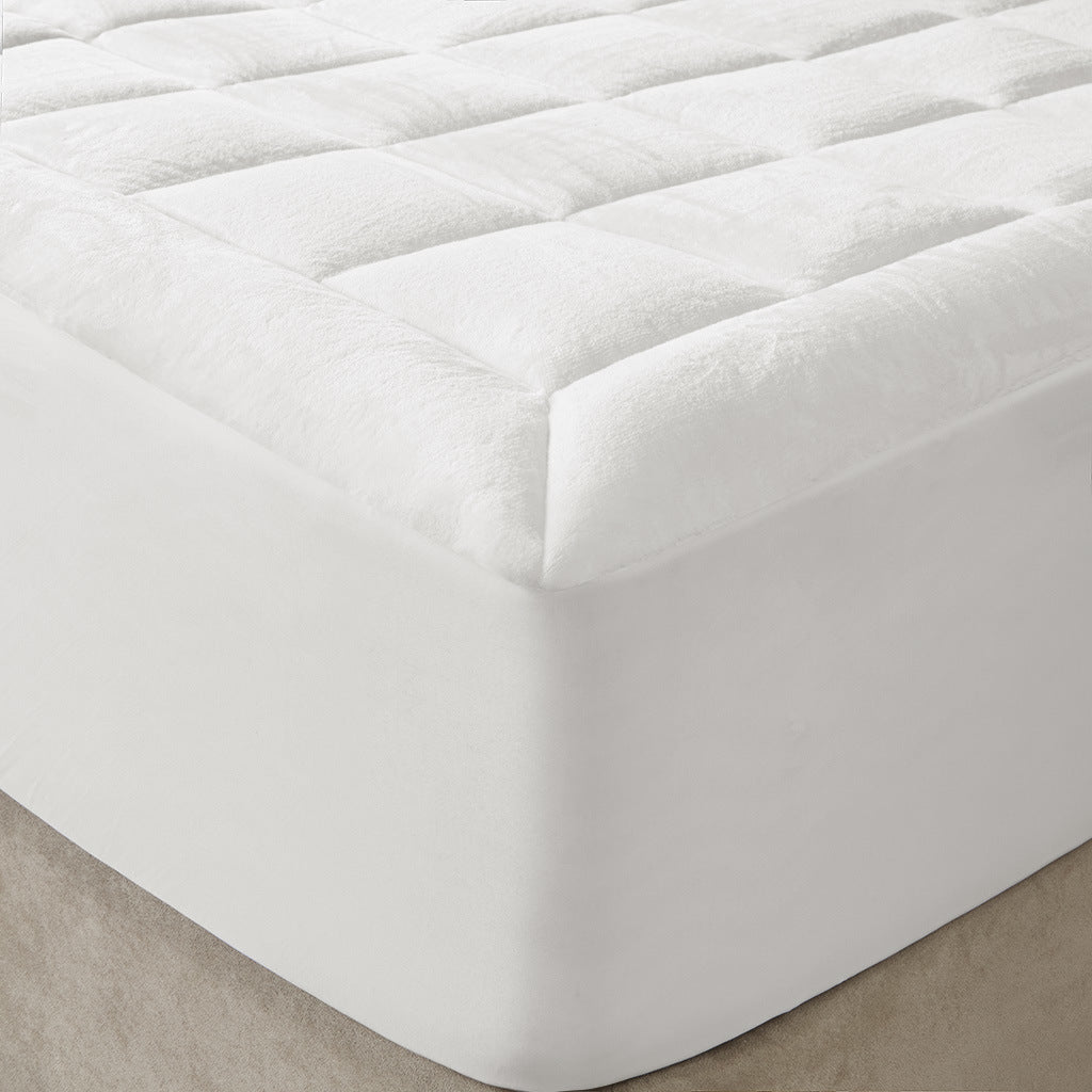 Overfilled Plush Hypoallergenic Down Alternative Waterproof Mattress Pad - promeedsilk