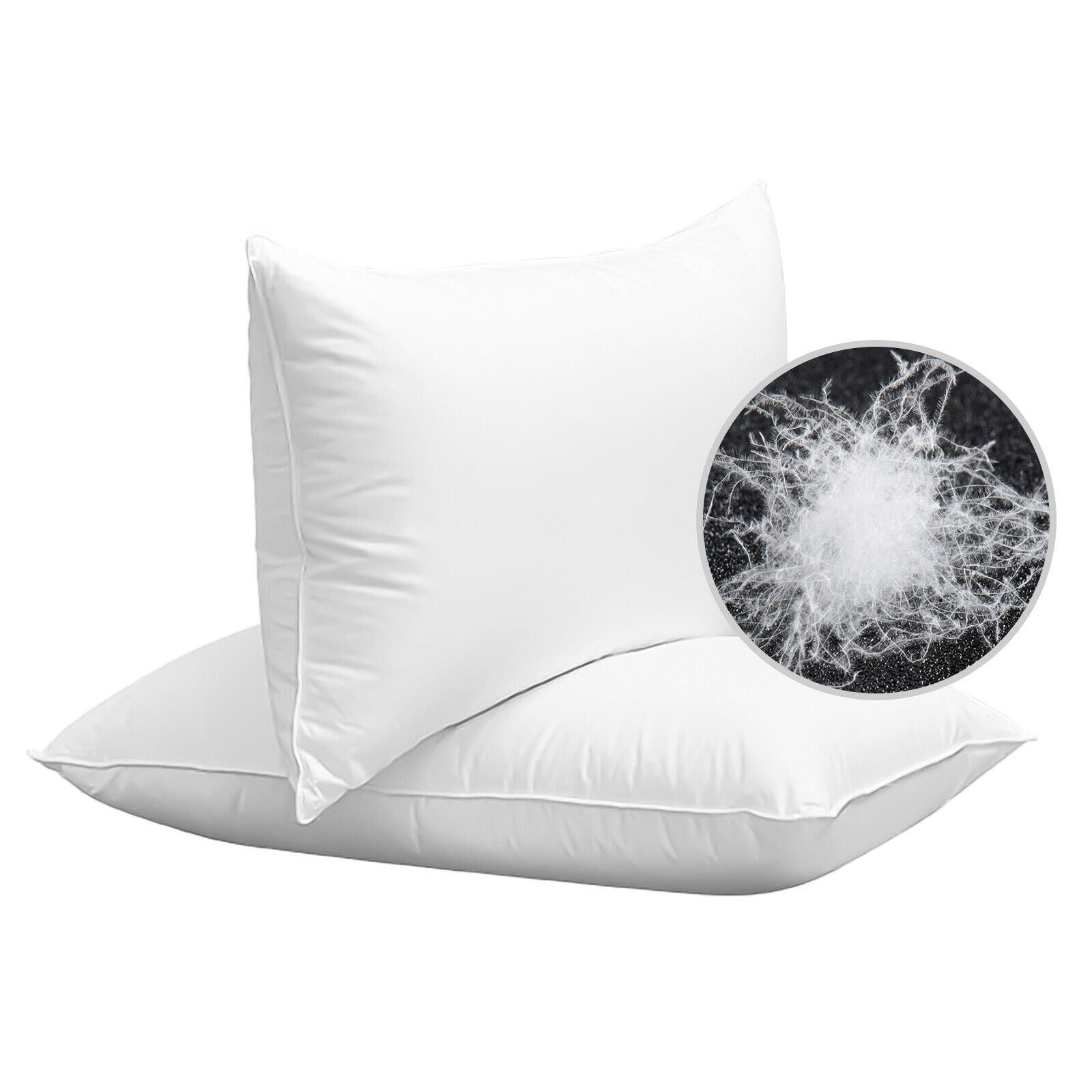 Luxury Goose Down Feather Bed Pillow - promeedsilk