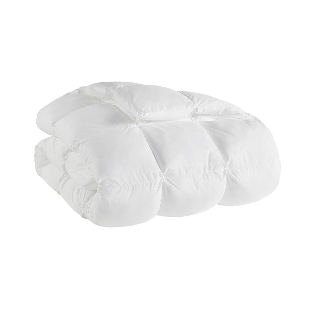 White Overfilled Down Alternative Comforter - 90"W x 90"L