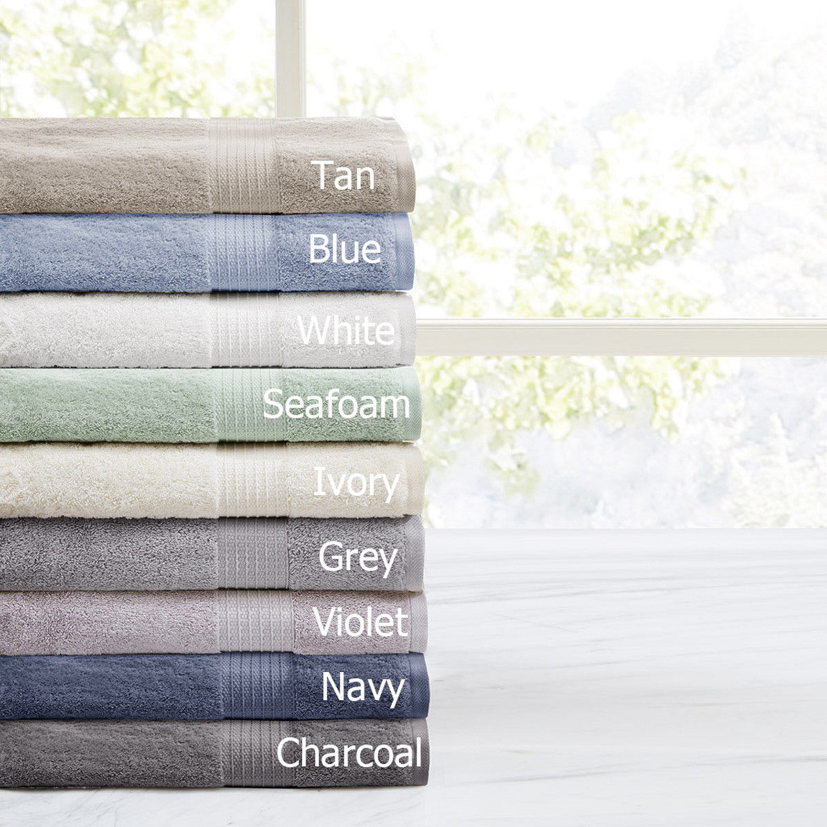 Grey Organic Cotton Towel Set - 6 Pcs - promeedsilk