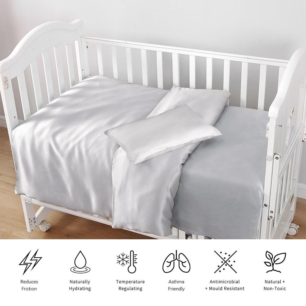 23mm 6A+ Silk Duvet Cover Crib | Toddler With Laundry Bag - promeedsilk